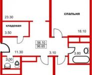 2-комнатная квартира площадью 96.6 кв.м, Заводская ул., 18К2 | цена 7 899 000 руб. | www.metrprice.ru