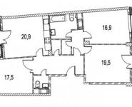 3-комнатная квартира площадью 110 кв.м, Учебный переулок, 2 | цена 29 900 000 руб. | www.metrprice.ru