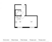 1-комнатная квартира площадью 33 кв.м, Варшавское шоссе, 141к11 | цена 5 946 600 руб. | www.metrprice.ru