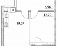 2-комнатная квартира площадью 45.35 кв.м, Лазоревый пр., 3 | цена 8 327 076 руб. | www.metrprice.ru