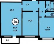 2-комнатная квартира площадью 56 кв.м, Привольная ул., 5К3 | цена 8 800 000 руб. | www.metrprice.ru