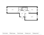 2-комнатная квартира площадью 68.62 кв.м, Измайловский проезд, вл11 | цена 12 427 082 руб. | www.metrprice.ru