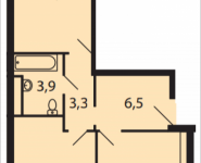 2-комнатная квартира площадью 56.1 кв.м, Северный Квартал, 1 | цена 3 814 800 руб. | www.metrprice.ru