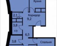 3-комнатная квартира площадью 86.9 кв.м, 3-й Нижнелихоборский проезд, 13к2 | цена 6 595 710 руб. | www.metrprice.ru
