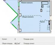 2-комнатная квартира площадью 60 кв.м, Зеленая ул., 6 | цена 7 120 000 руб. | www.metrprice.ru