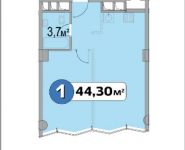 1-комнатная квартира площадью 44 кв.м, Нахимовский просп., 21 | цена 5 095 635 руб. | www.metrprice.ru
