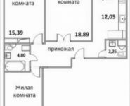 3-комнатная квартира площадью 86.62 кв.м, Народная улица, 23 | цена 5 197 200 руб. | www.metrprice.ru