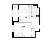 1-комнатная квартира площадью 44.61 кв.м, Тайнинская ул, 11 | цена 8 159 373 руб. | www.metrprice.ru