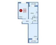 2-комнатная квартира площадью 63 кв.м,  | цена 3 197 000 руб. | www.metrprice.ru