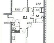 3-комнатная квартира площадью 87.8 кв.м, пр-кт Будённого, д. 51к3 | цена 16 213 082 руб. | www.metrprice.ru