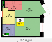 2-комнатная квартира площадью 39.1 кв.м, Адмирала Макарова, 10, корп.3 | цена 8 093 700 руб. | www.metrprice.ru