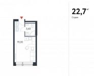 1-комнатная квартира площадью 22.7 кв.м, Никулинская ул., 1 | цена 2 927 900 руб. | www.metrprice.ru