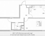 2-комнатная квартира площадью 62.73 кв.м, Лазоревый пр., 3 | цена 13 036 611 руб. | www.metrprice.ru