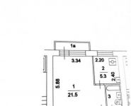 1-комнатная квартира площадью 33 кв.м, Изумрудная ул., 24К2 | цена 5 200 000 руб. | www.metrprice.ru