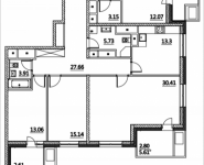 4-комнатная квартира площадью 132.24 кв.м, Лазоревый пр., 3, корп.4 | цена 34 779 120 руб. | www.metrprice.ru