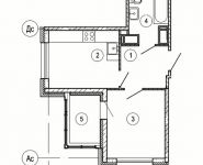 1-комнатная квартира площадью 32 кв.м, улица Игоря Мерлушкина, 1 | цена 3 141 369 руб. | www.metrprice.ru