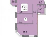 3-комнатная квартира площадью 80 кв.м, Ленинский пр-т, 18 | цена 7 554 432 руб. | www.metrprice.ru