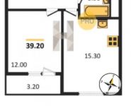 1-комнатная квартира площадью 39.2 кв.м, улица Некрасова, 8 | цена 5 178 320 руб. | www.metrprice.ru