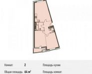 2-комнатная квартира площадью 62.1 кв.м, Донецкая улица, 30с29 | цена 16 456 500 руб. | www.metrprice.ru