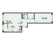 2-комнатная квартира площадью 52.5 кв.м, улица Гоголя, 3 | цена 4 620 845 руб. | www.metrprice.ru