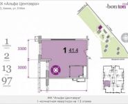 1-комнатная квартира площадью 40 кв.м в ЖК "Альфа Центавра", 9 Мая ул. | цена 4 611 500 руб. | www.metrprice.ru