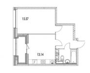 1-комнатная квартира площадью 41.5 кв.м, Автозаводская ул., ВЛ23 | цена 9 777 782 руб. | www.metrprice.ru