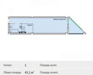 1-комнатная квартира площадью 45 кв.м, Зеленая ул., 6 | цена 5 300 000 руб. | www.metrprice.ru