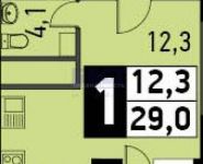 1-комнатная квартира площадью 29 кв.м, Путилковское шоссе, 4 | цена 2 700 000 руб. | www.metrprice.ru