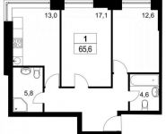 2-комнатная квартира площадью 65.6 кв.м в ЖК "Маяковский", Головинское ш., 10 | цена 11 309 440 руб. | www.metrprice.ru