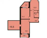 2-комнатная квартира площадью 79.3 кв.м, Советский проспект, 100 | цена 7 109 579 руб. | www.metrprice.ru