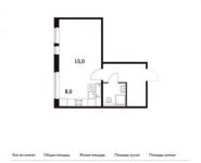 1-комнатная квартира площадью 33.8 кв.м, Варшавское ш., 141С11 | цена 4 873 960 руб. | www.metrprice.ru