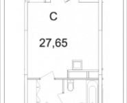 1-комнатная квартира площадью 27.65 кв.м, Ясная, 8, корп.6 | цена 2 248 498 руб. | www.metrprice.ru