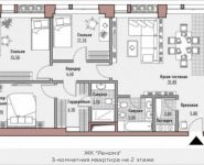 3-комнатная квартира площадью 103.2 кв.м, Старокрымская улица, 13с1 | цена 44 490 000 руб. | www.metrprice.ru