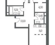 3-комнатная квартира площадью 81.29 кв.м, Шмитовский проезд, д. 40 | цена 16 500 000 руб. | www.metrprice.ru