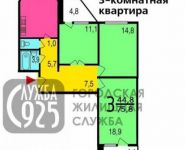 3-комнатная квартира площадью 76.9 кв.м, Дубнинская ул., 29К1 | цена 13 899 000 руб. | www.metrprice.ru