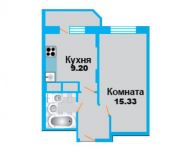 1-комнатная квартира площадью 33.9 кв.м, Рупасовский 2-й пер, 3 | цена 3 400 000 руб. | www.metrprice.ru