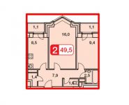 2-комнатная квартира площадью 49 кв.м, Академика Семенова ул., 21 | цена 5 737 050 руб. | www.metrprice.ru