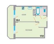 1-комнатная квартира площадью 42.3 кв.м, Северная улица, 10 | цена 2 876 400 руб. | www.metrprice.ru