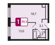 1-комнатная квартира площадью 39 кв.м, Северный кв-л | цена 2 711 700 руб. | www.metrprice.ru