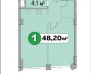 1-комнатная квартира площадью 48 кв.м, Нахимовский просп., 21 | цена 5 754 726 руб. | www.metrprice.ru