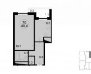1-комнатная квартира площадью 41.8 кв.м, Радио ул. | цена 4 587 132 руб. | www.metrprice.ru