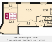2-комнатная квартира площадью 69.9 кв.м, Ивановская, 7, корп.3Д | цена 5 312 400 руб. | www.metrprice.ru