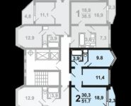 2-комнатная квартира площадью 52 кв.м, Покровская улица, 16 | цена 5 559 490 руб. | www.metrprice.ru