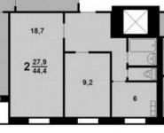 2-комнатная квартира площадью 45 кв.м, улица Тёплый Стан, 8 | цена 7 950 000 руб. | www.metrprice.ru