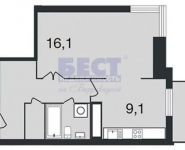 1-комнатная квартира площадью 39 кв.м, Никулинская ул., 10 | цена 7 460 000 руб. | www.metrprice.ru