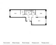 2-комнатная квартира площадью 67.1 кв.м, Ленинский проспект, 20 | цена 7 903 202 руб. | www.metrprice.ru