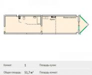 1-комнатная квартира площадью 51 кв.м, Зеленая ул., 6 | цена 5 990 000 руб. | www.metrprice.ru
