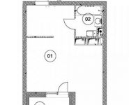 1-комнатная квартира площадью 35.7 кв.м, Старокрымская ул., 13К2 | цена 4 906 000 руб. | www.metrprice.ru