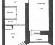 1-комнатная квартира площадью 43.3 кв.м, Некрасова ул., 1 | цена 3 100 000 руб. | www.metrprice.ru