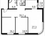 3-комнатная квартира площадью 95.7 кв.м, Мельникова, 1-3к6 | цена 17 970 067 руб. | www.metrprice.ru
